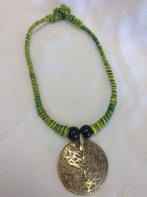 Handmade Dokra Work Tribal design Necklace - Sarang