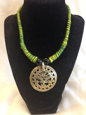 Handmade Dokra Work Tribal design Necklace - Sarang
