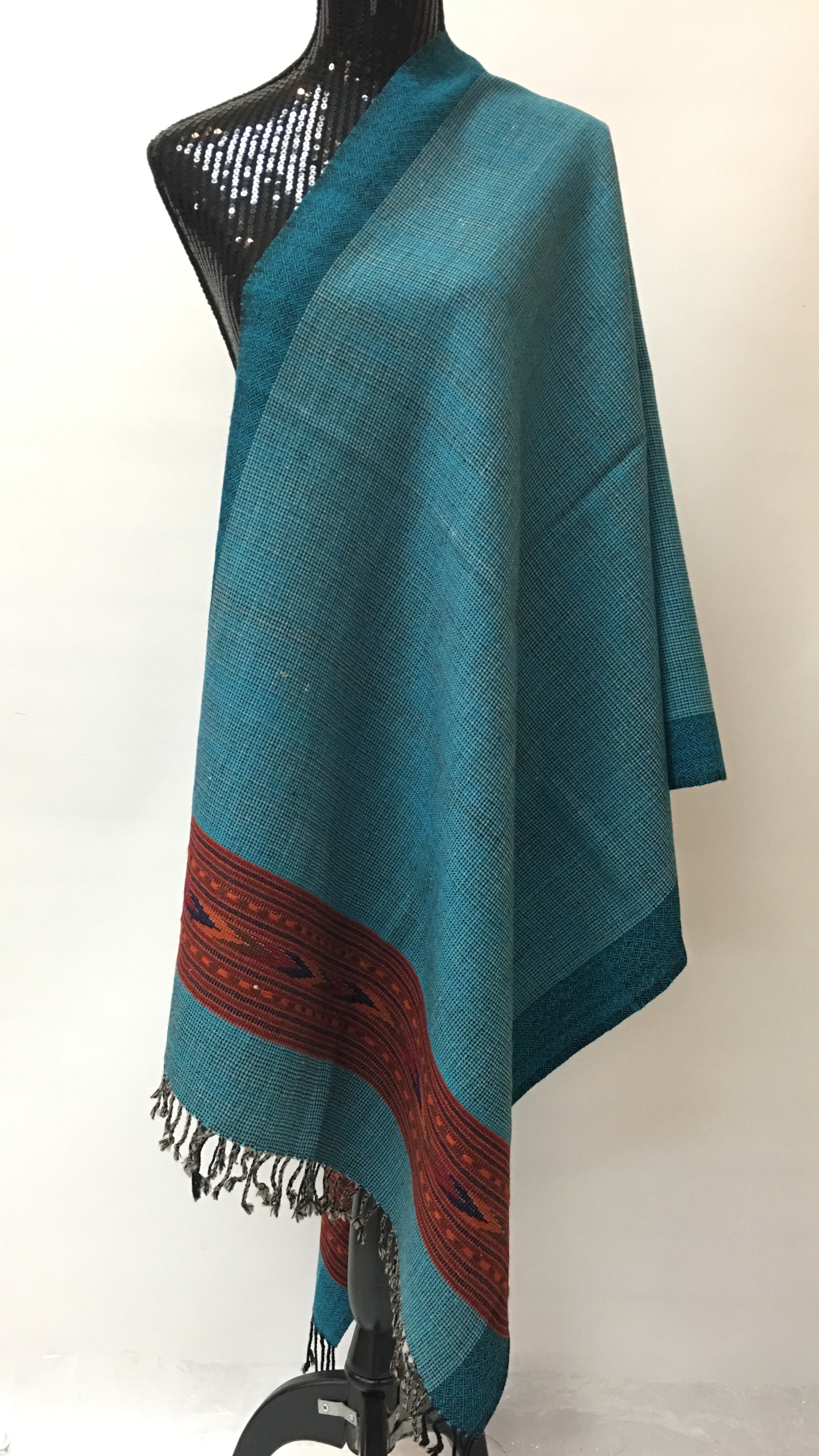 Kullu Handmade/Handloom Wool Shawl/Stole Large Wrap Scarf Throw/Woolen Blanket