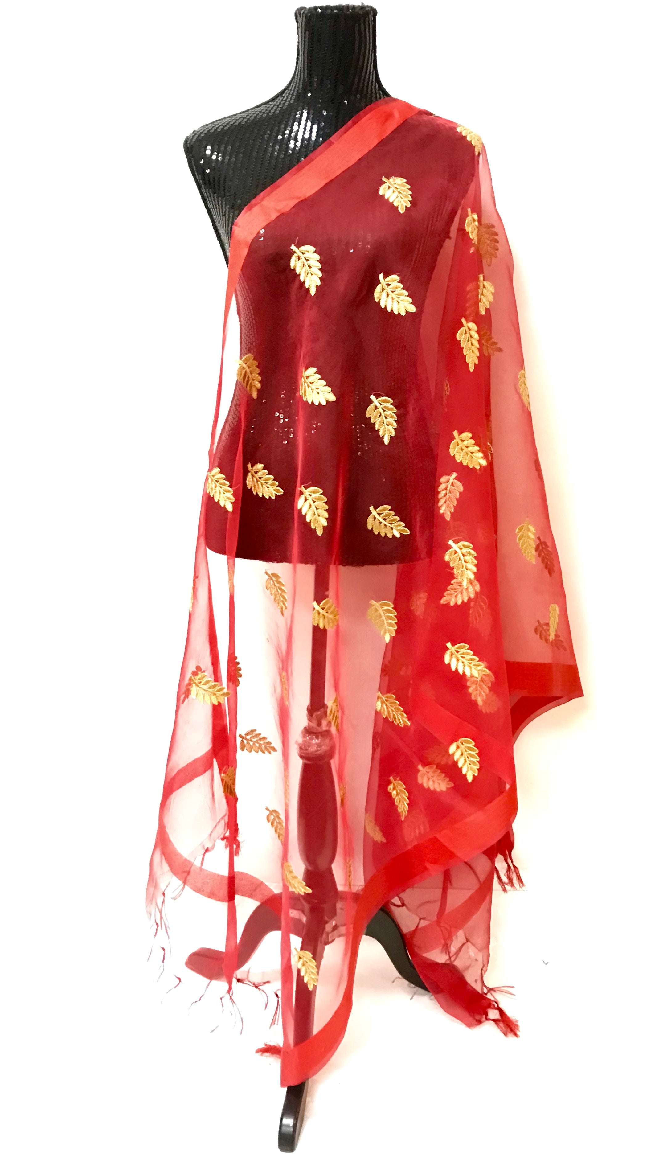 ORGANZA EMBROIDERED DUPATTA