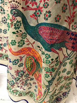 EMBROIDERED COTTON PRINTED DUPATTA