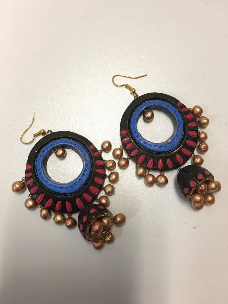 Handmade Terra Cotta Earrings – Sarang