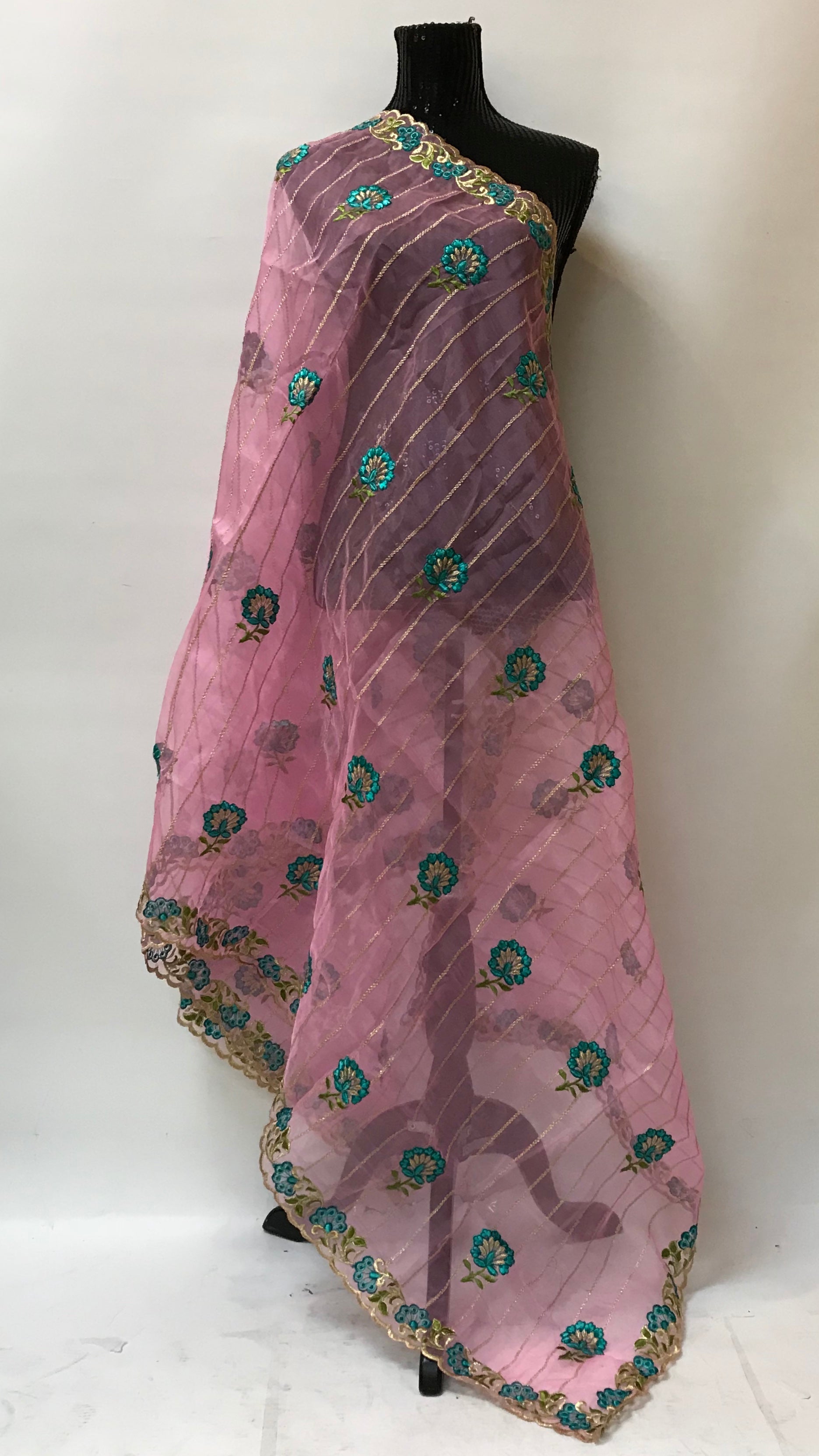 ORGANZA EMBROIDERED DUPATTA