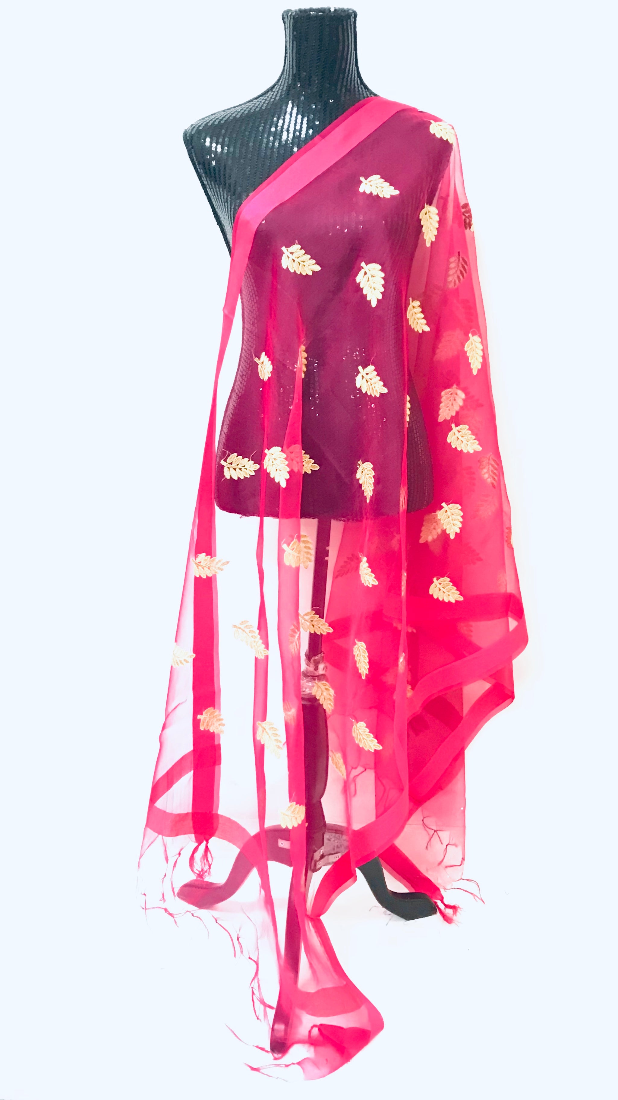 ORGANZA EMBROIDERED DUPATTA