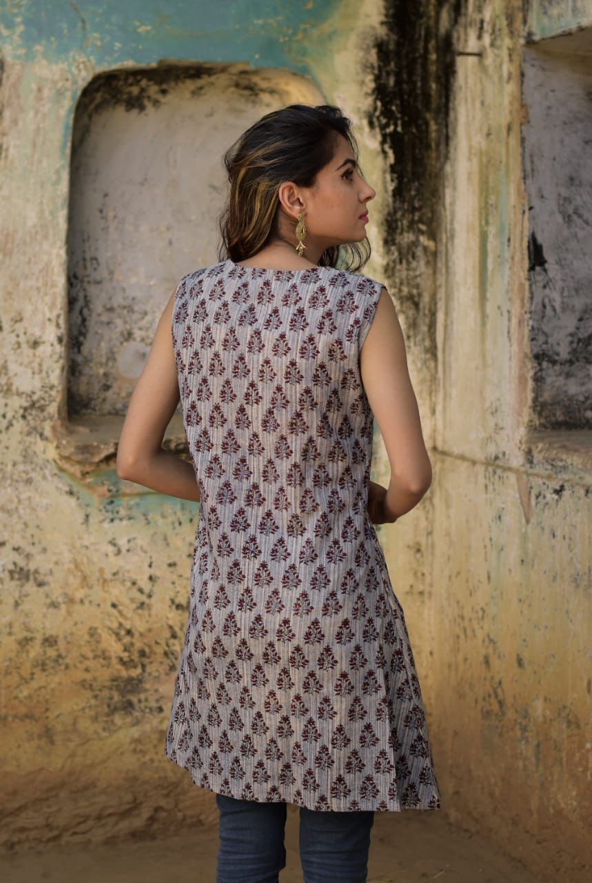 Cotton Hand Block Print Top / Dress