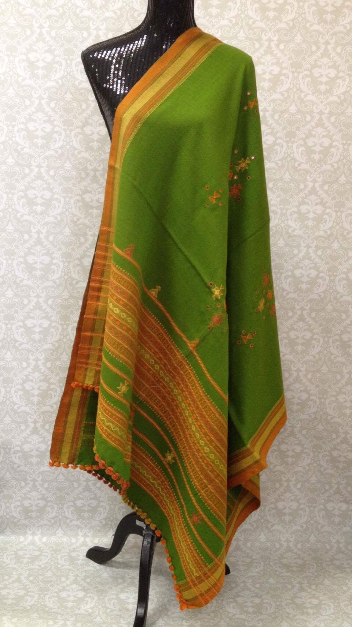 Gujarati Embroidered Shawl