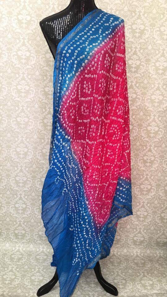 Silk Bandhani Dupatta