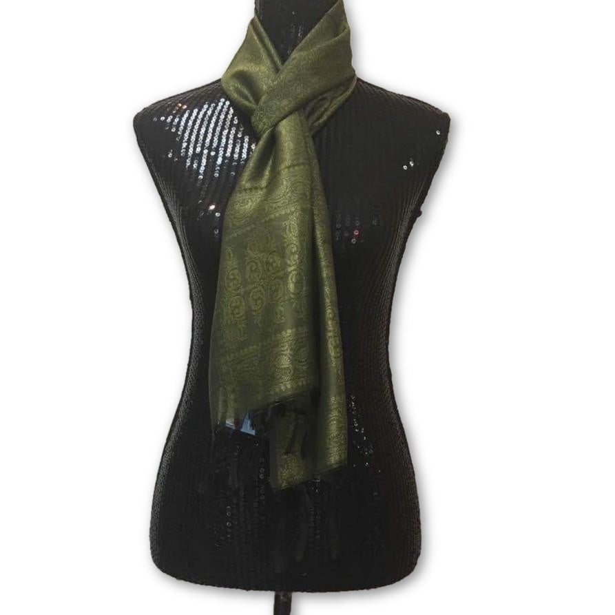 Woven Jacquard Silk Scarf