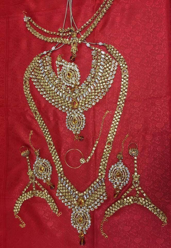 Golden stone Bridal set - Sarang