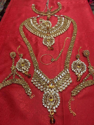 Golden stone Bridal set - Sarang