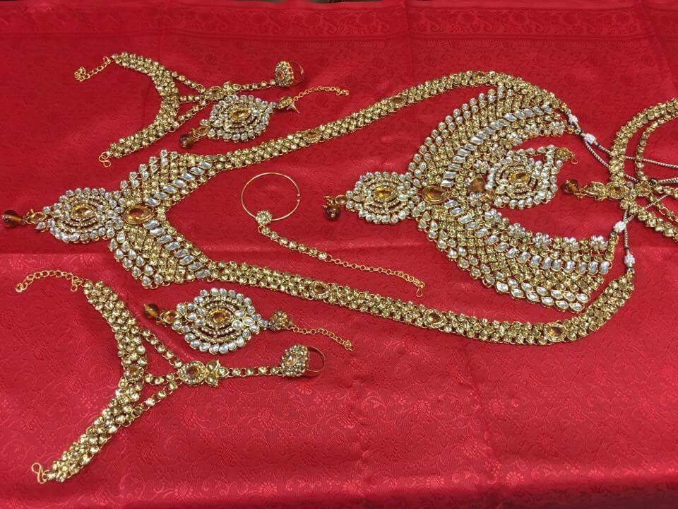 Golden stone Bridal set - Sarang