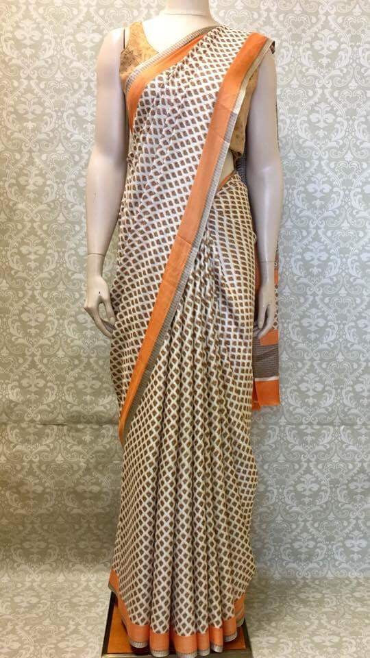 Satin Saree - Sarang