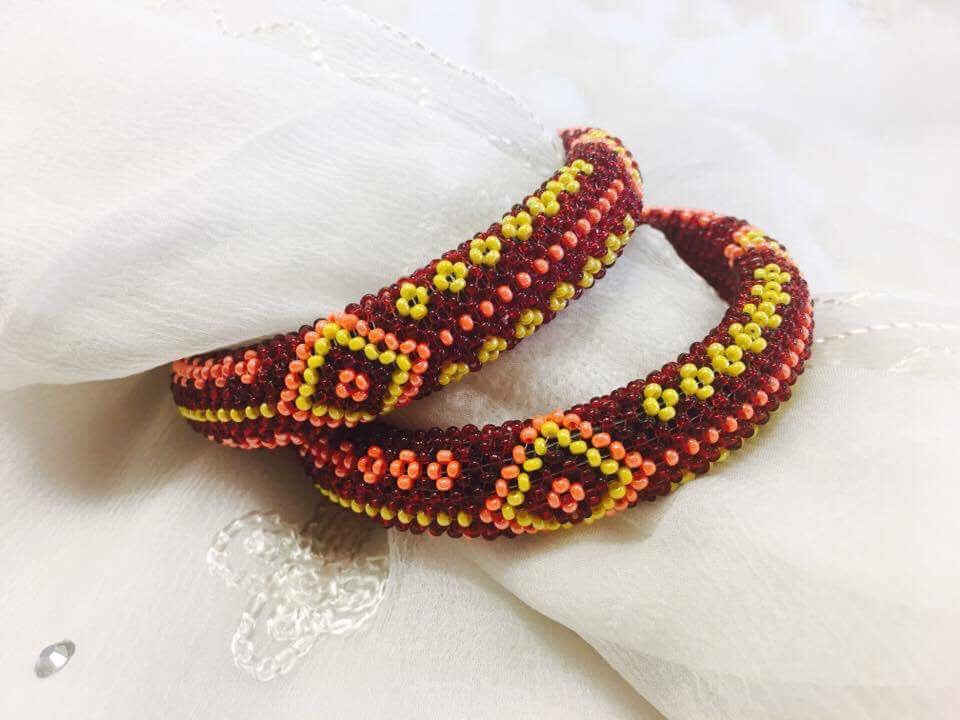 Beaded Bracelet/Bangle - Sarang