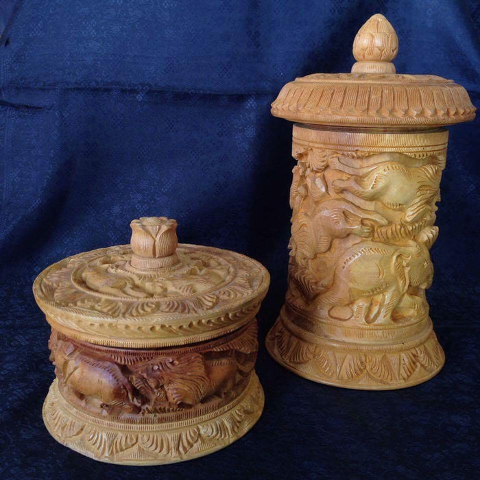 Woden Hand Carved Box