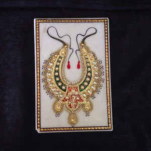 Necklace Design On Marble Plate - Sarang
