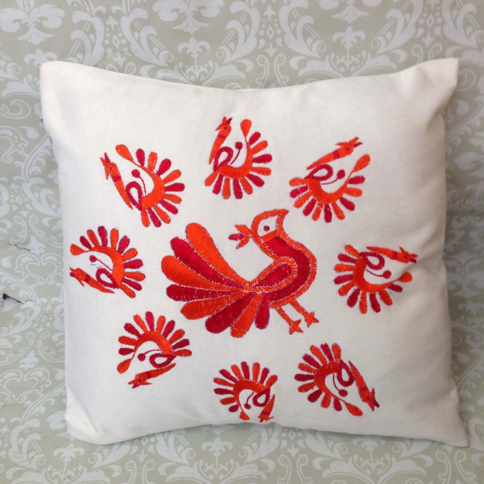 Phulkari Embroidered Cushion Cover
