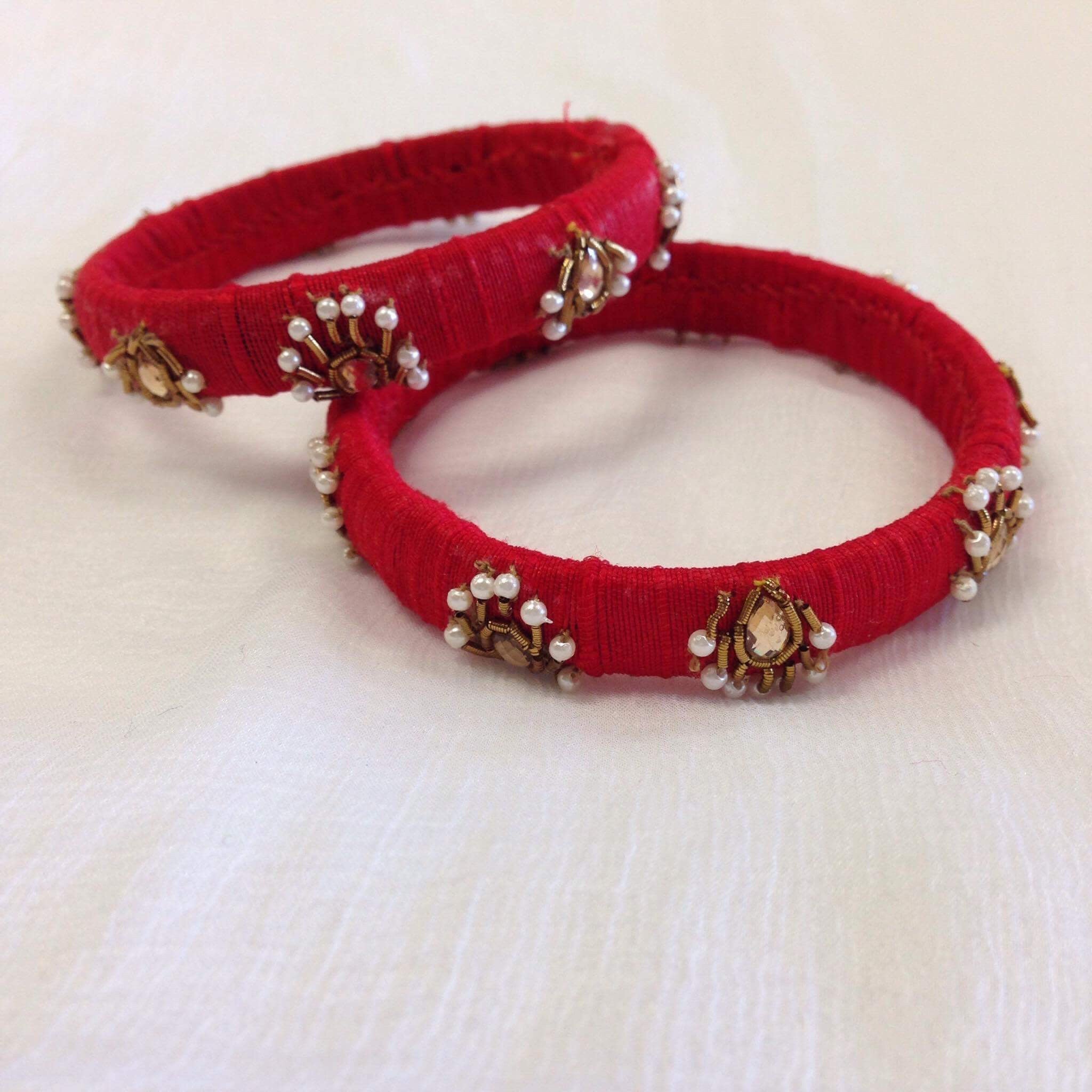 Silk Hand Crafted Bangles - Sarang