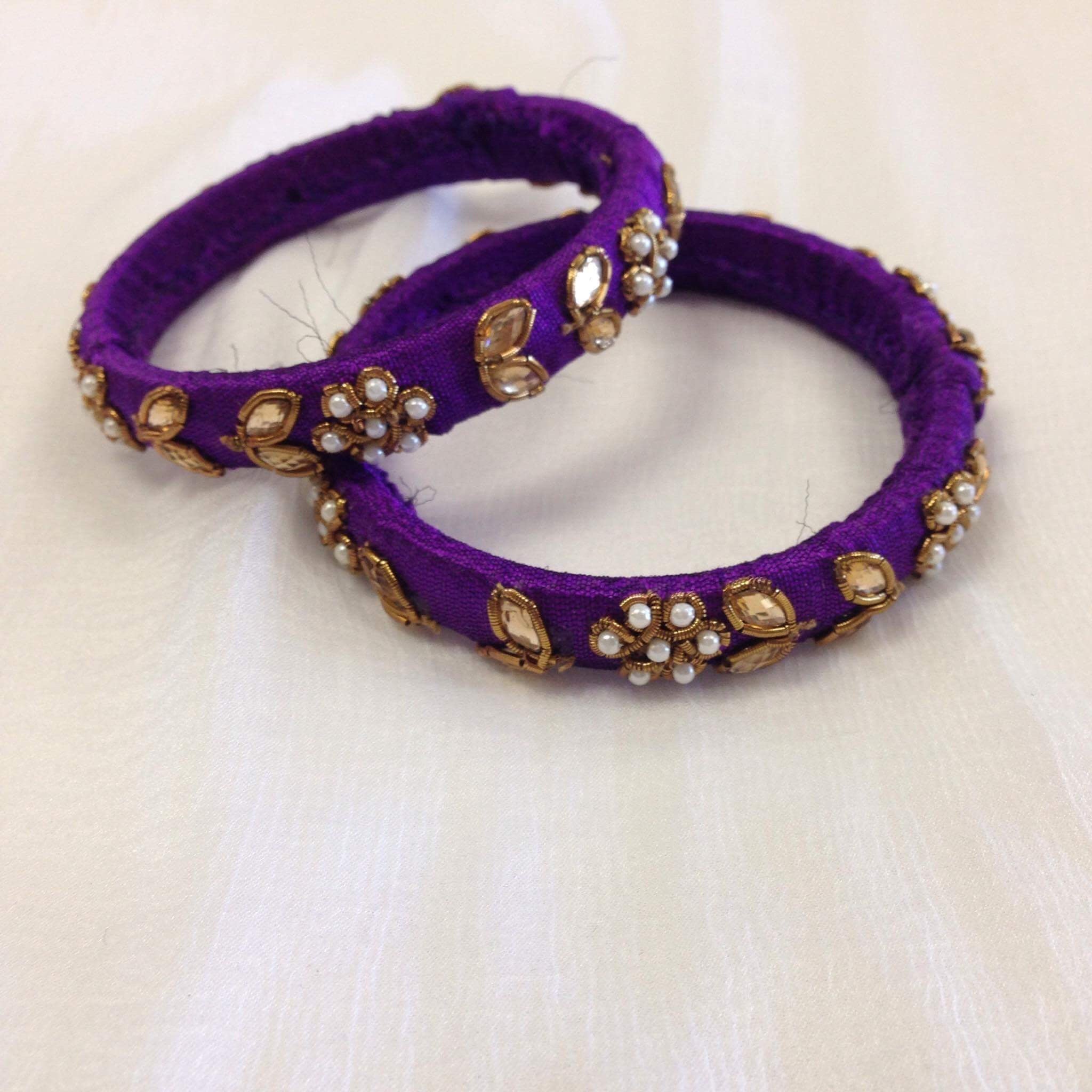 Silk Handcrafted Bangles - Sarang