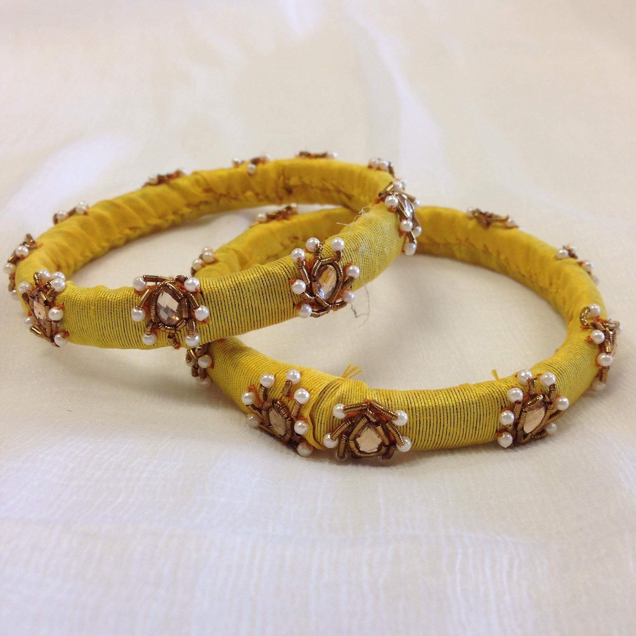 Silk Hand Crafted Bangles - Sarang