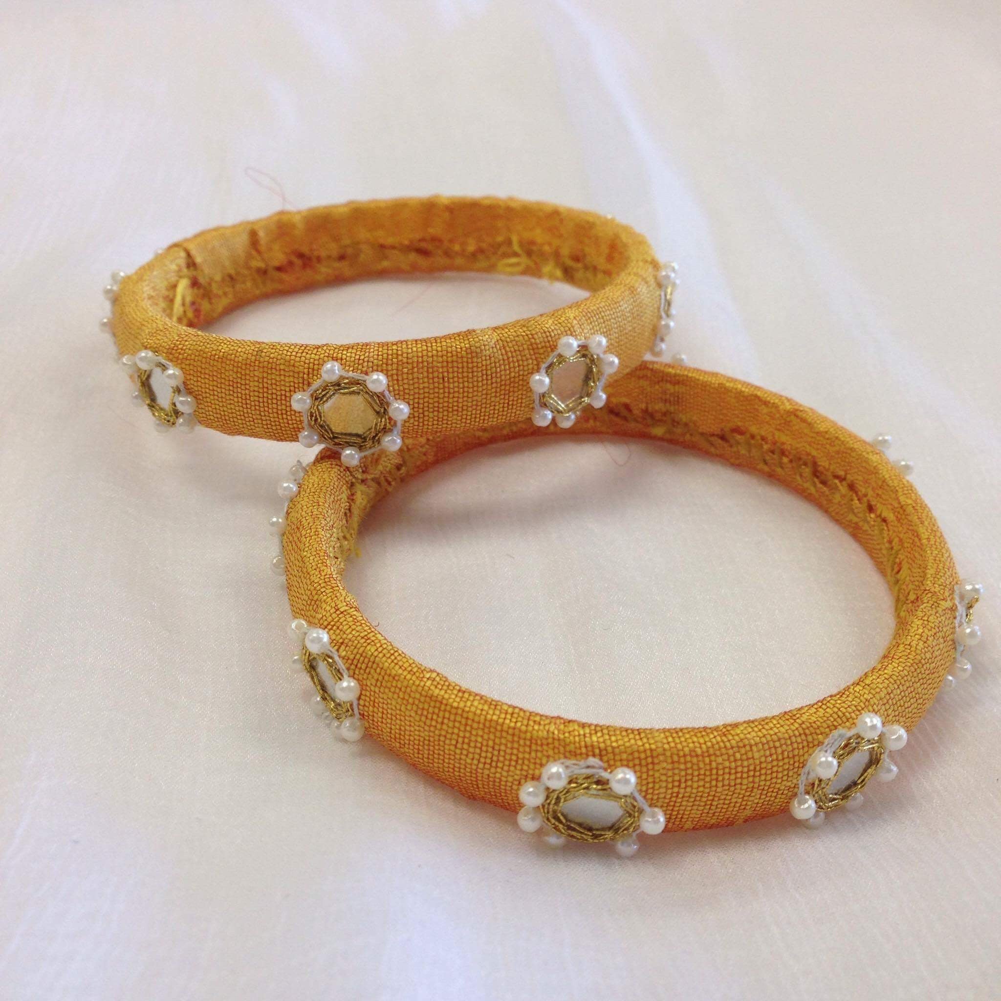 Silk Handcrafted Bangles - Sarang