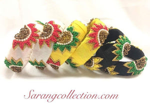 Silk Handcrafted Bangles - Sarang
