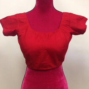 Silk Blouse-Red