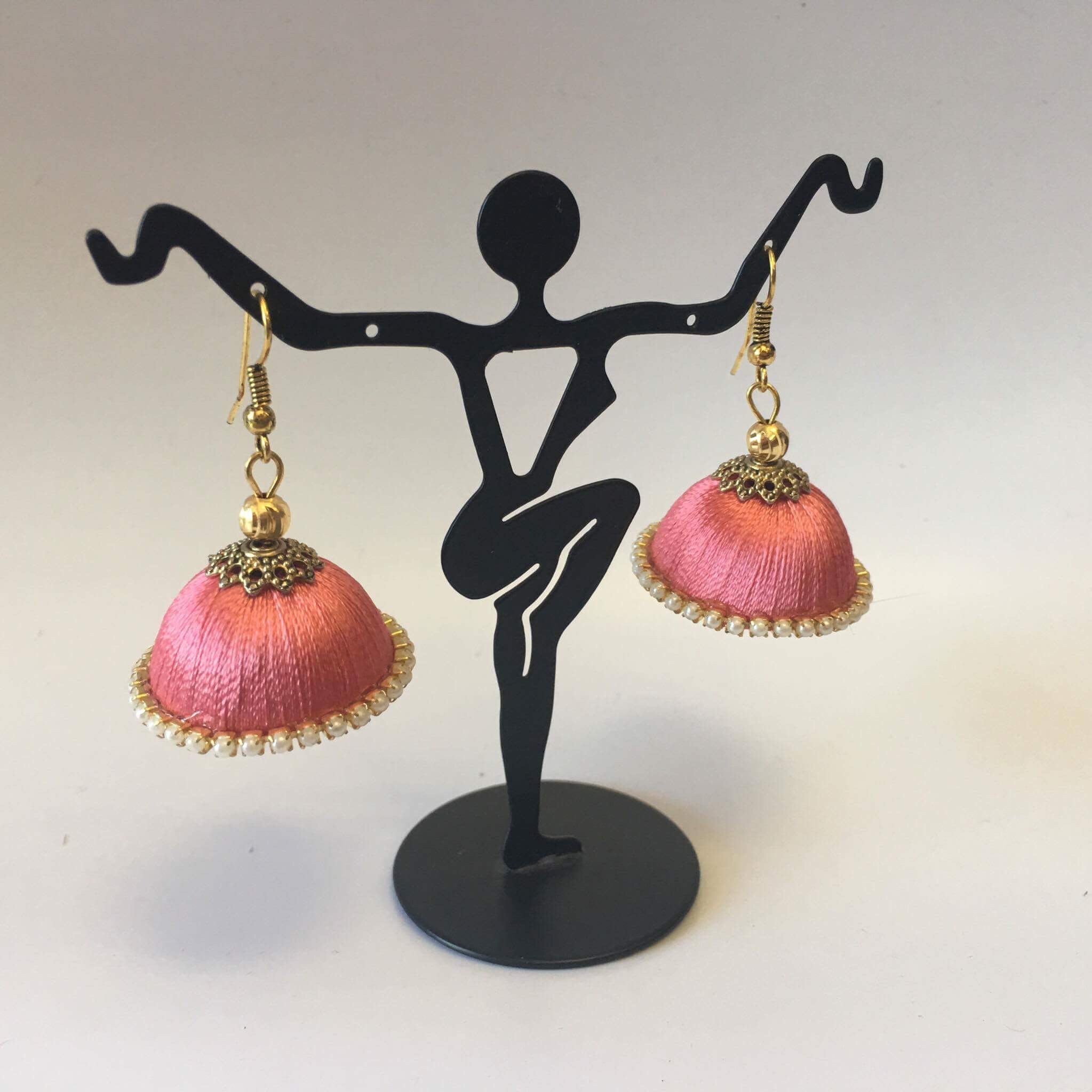 Handmade Silk Thread Earrings - Sarang