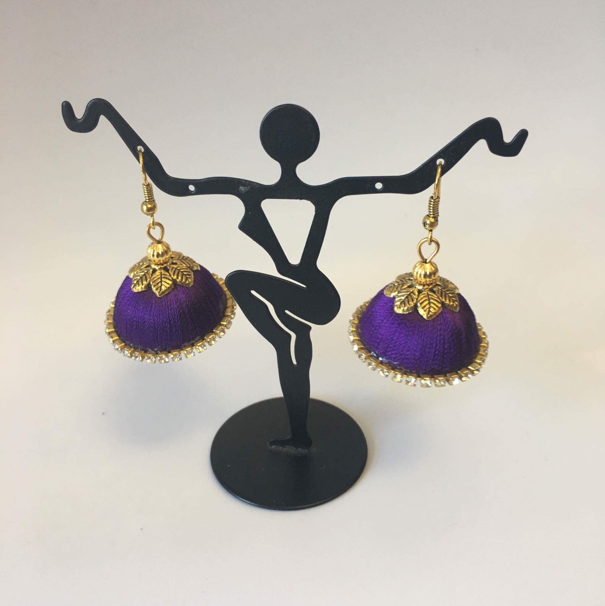 Handmade Silk Thread Earrings - Sarang