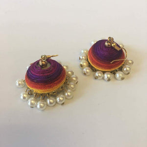 Handmade Silk Thread Earrings - Sarang