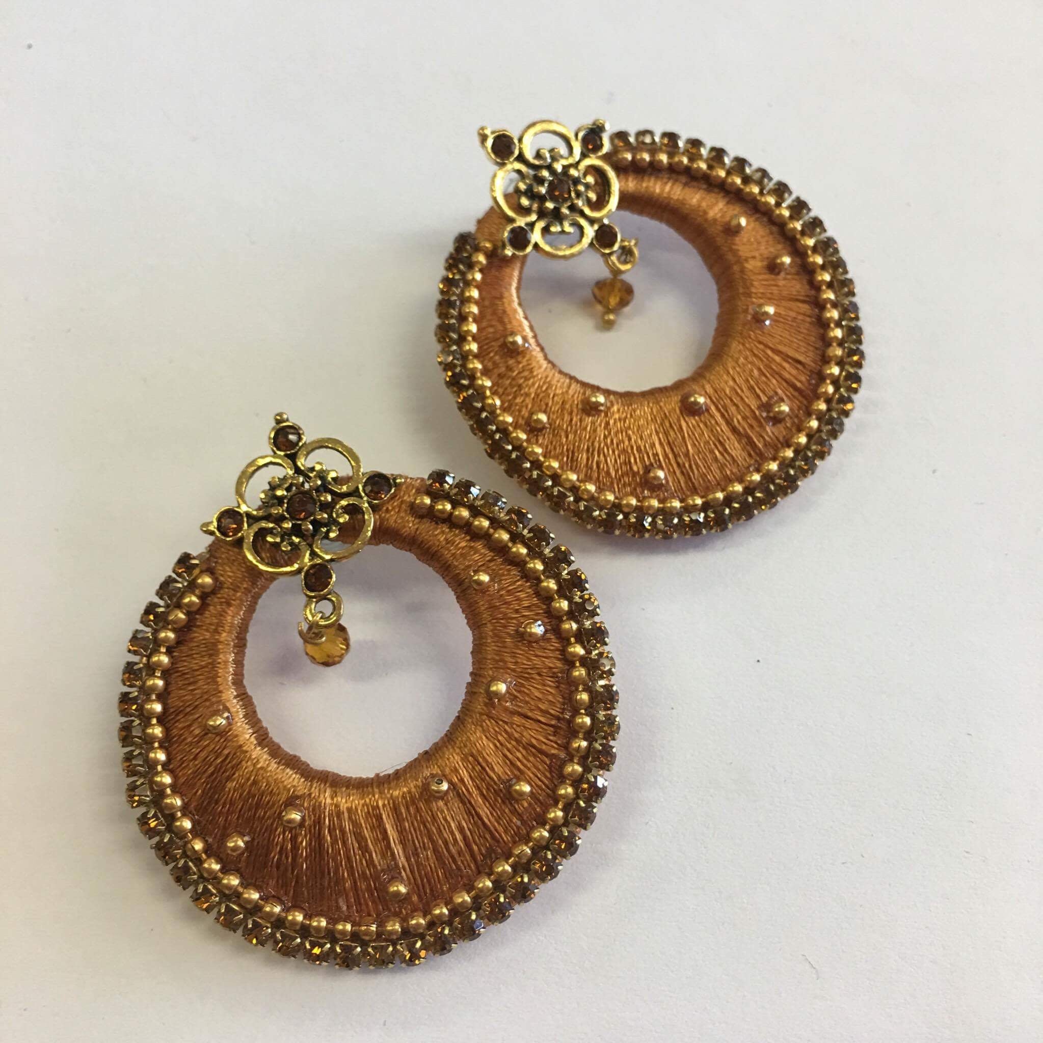 Handmade Silk Thread Earrings - Sarang