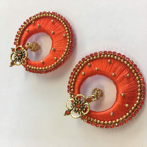 Handmade Silk Thread Earrings - Sarang