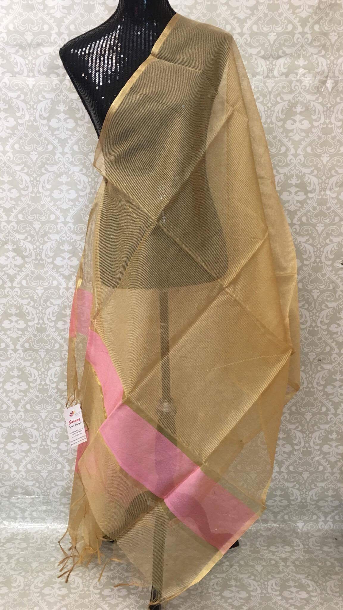 Chanderi Silk Dupatta - Sarang