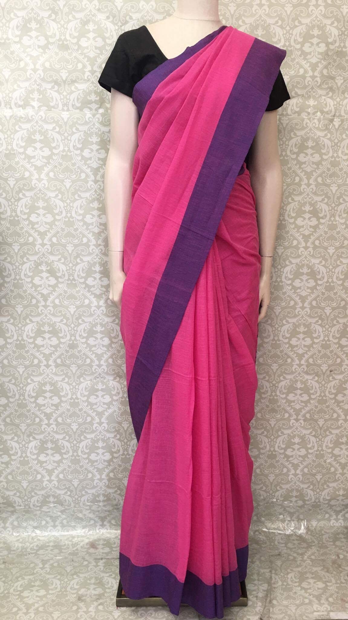 Handwoven Linen Saree