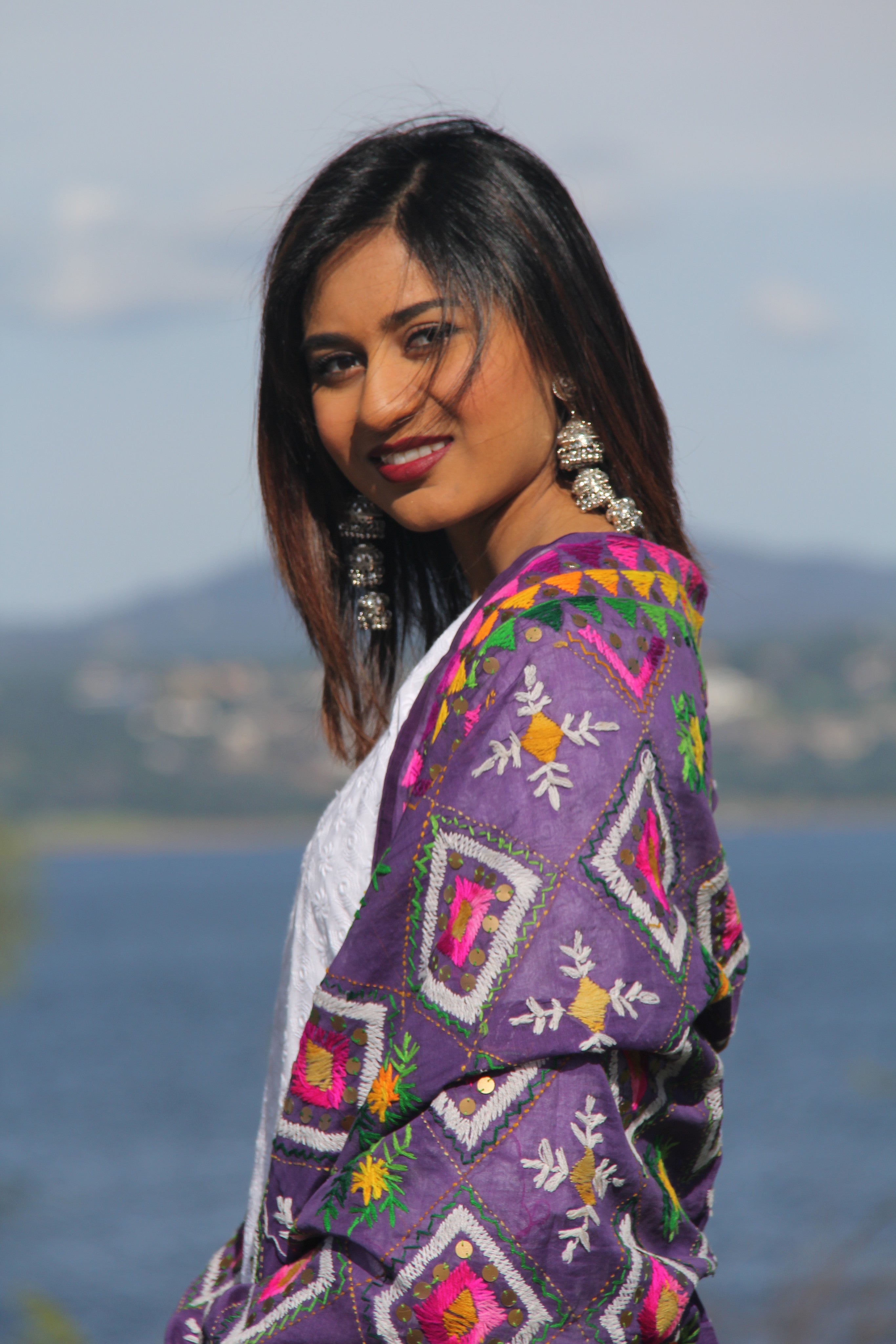 Phulkari Embroidered Dupatta - Sarang