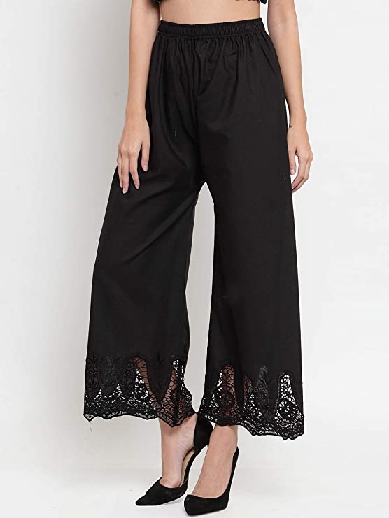 Cutwork Palazzo Pants (Colors Available)