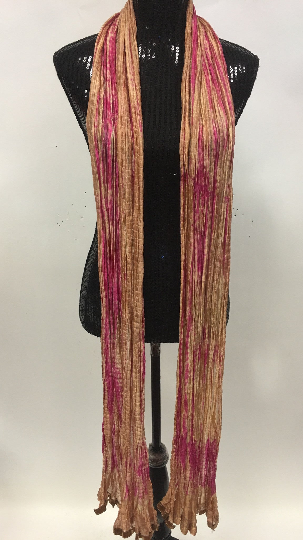 Crush Silk Scarf,Dupatta,Stole,Chunni - Sarang