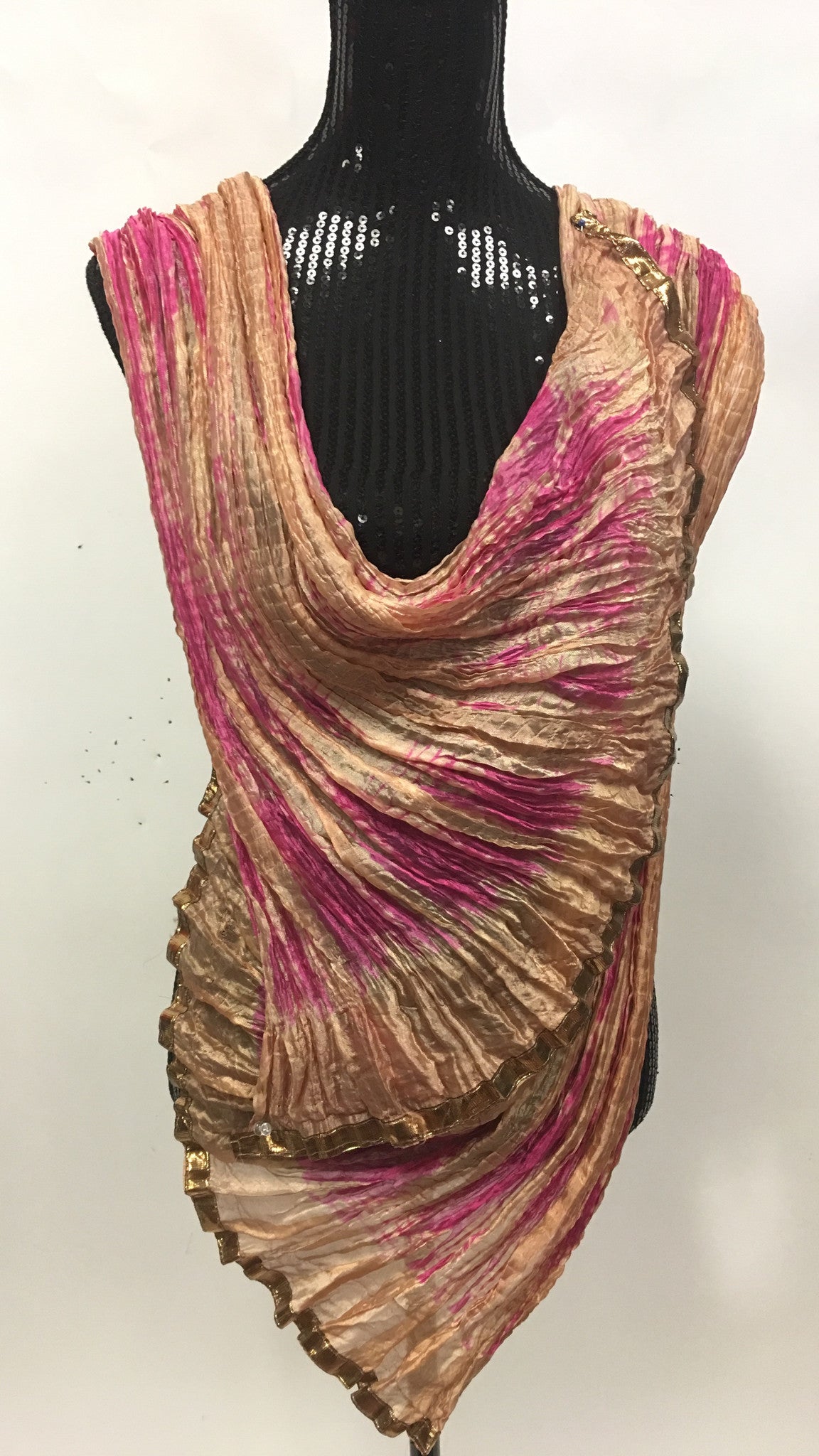 Crush Silk Scarf,Dupatta,Stole,Chunni - Sarang