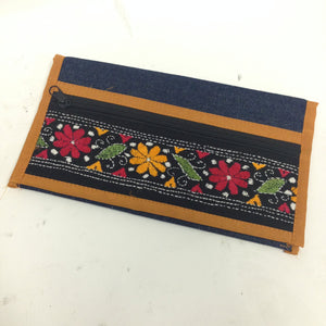 Denim embroidered clutches - 2