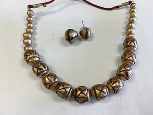 Handmade Terracotta/Clay Jewelry - Golden - Sarang