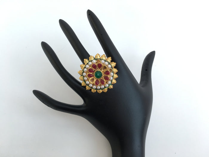 Golden Tone Adjustable Ring