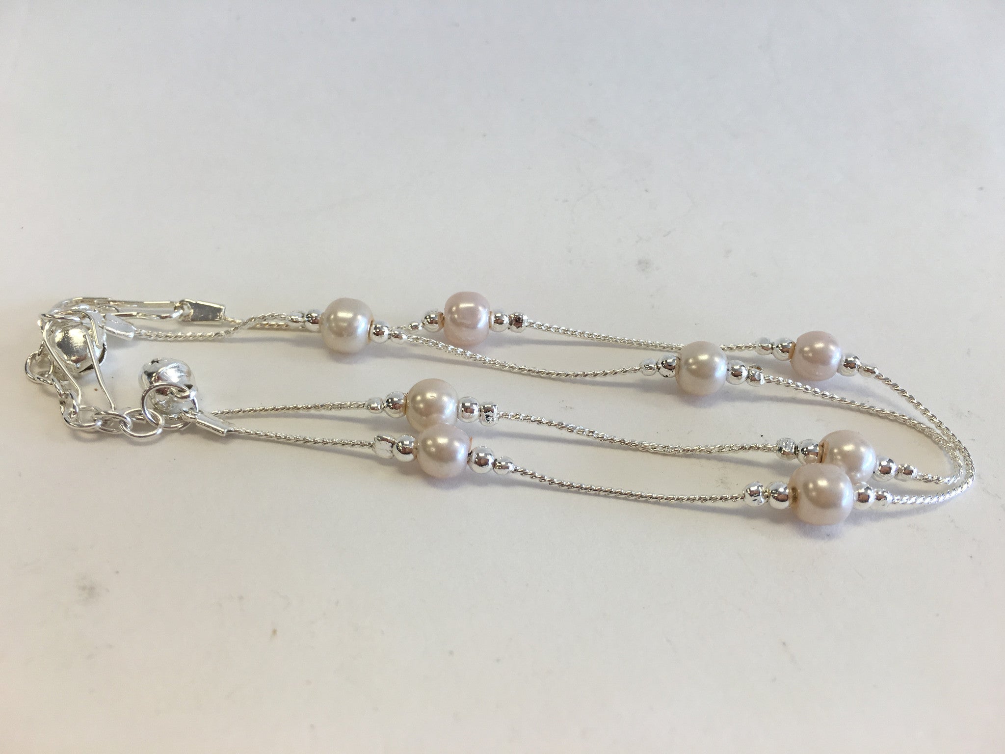 Stylish Anklets with Pearls - Sarang