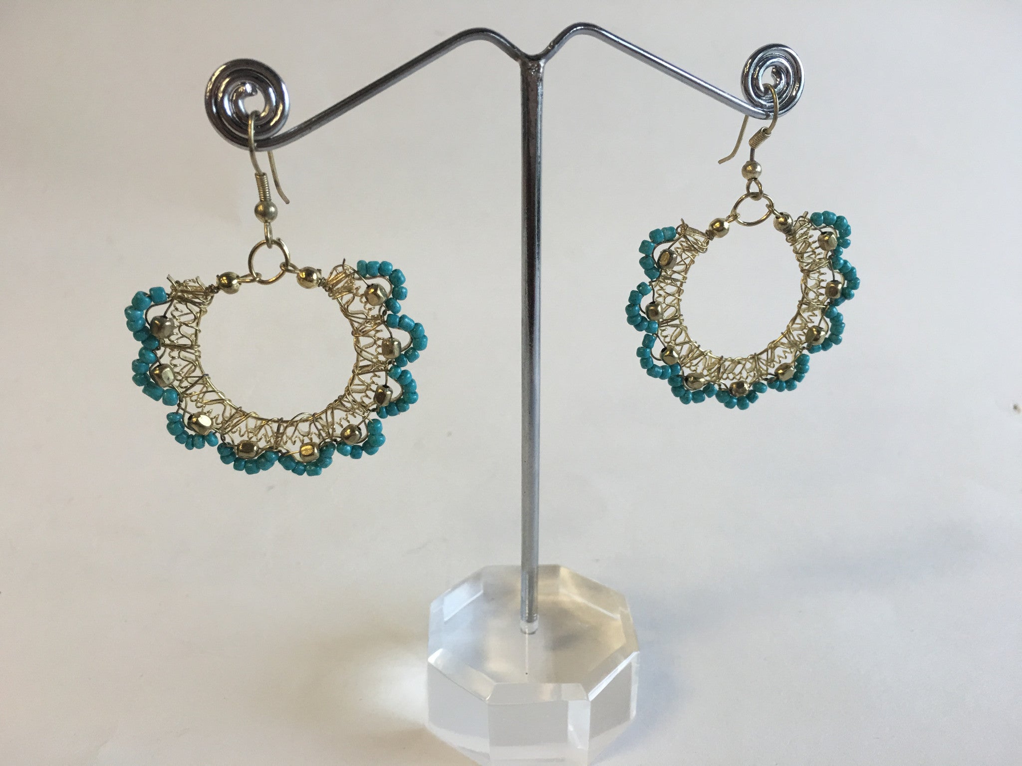 Handmade Bead Earrings - 1