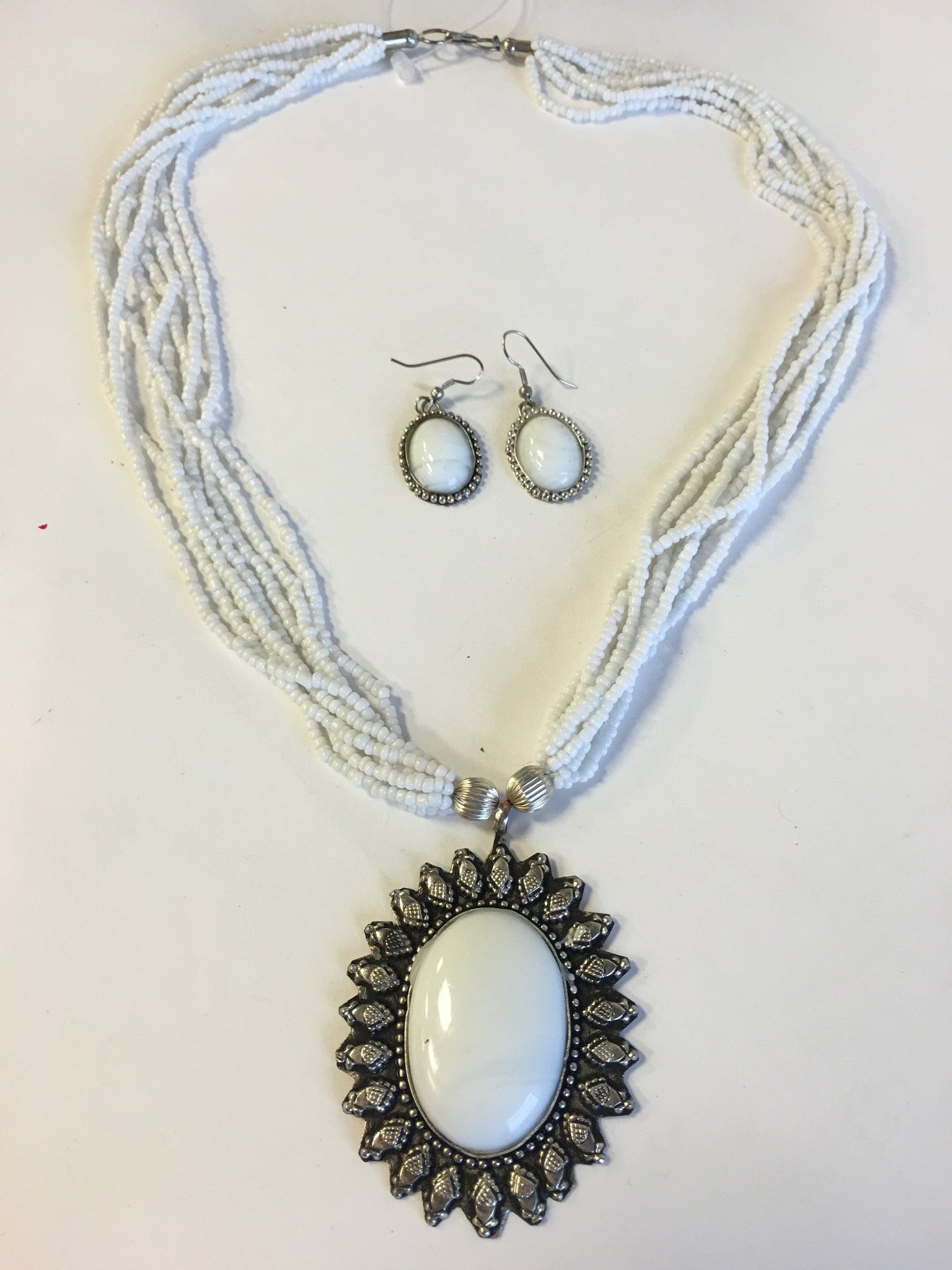 Beaded Long Necklace Set - 11