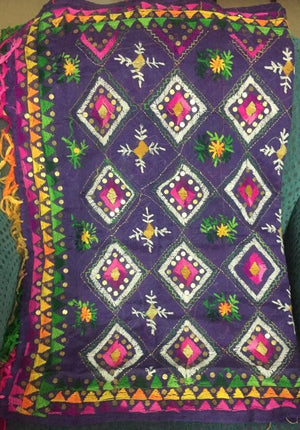 Phulkari Embroidered Dupatta - Sarang