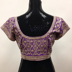 Gottapati Designer Handmade Blouse - Purple - 2