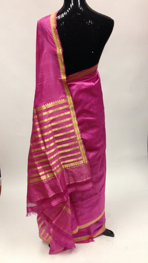 Banarasi Silk Saree - Pink - 3