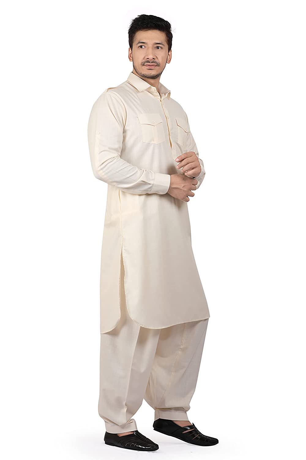 Ethnic Fashion  Pathani Style Kurta with Afghani Pant  Viscose Silk   Bridzy Lifestyle Private Limited