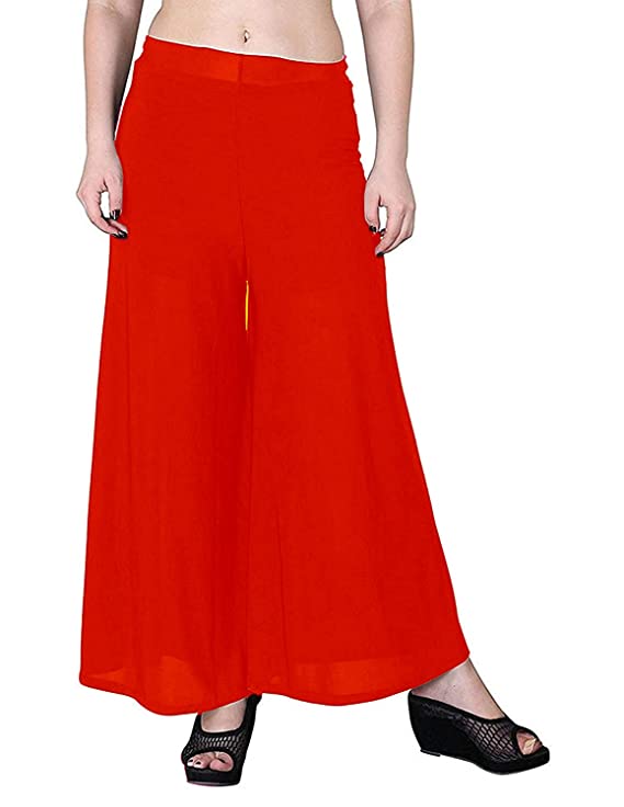 Women's Stretchy Casual Wear Malai Lycra Pant Palazzo