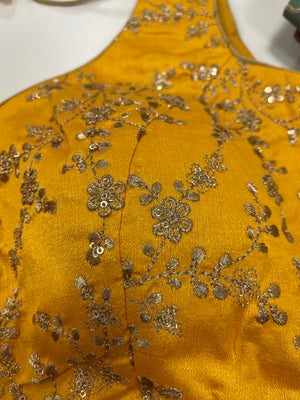 Custom Made Silk Embroidered Blouse