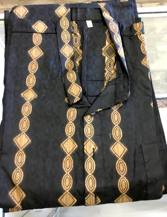 Black and Gold Hand Embroidered Men’s Kurta